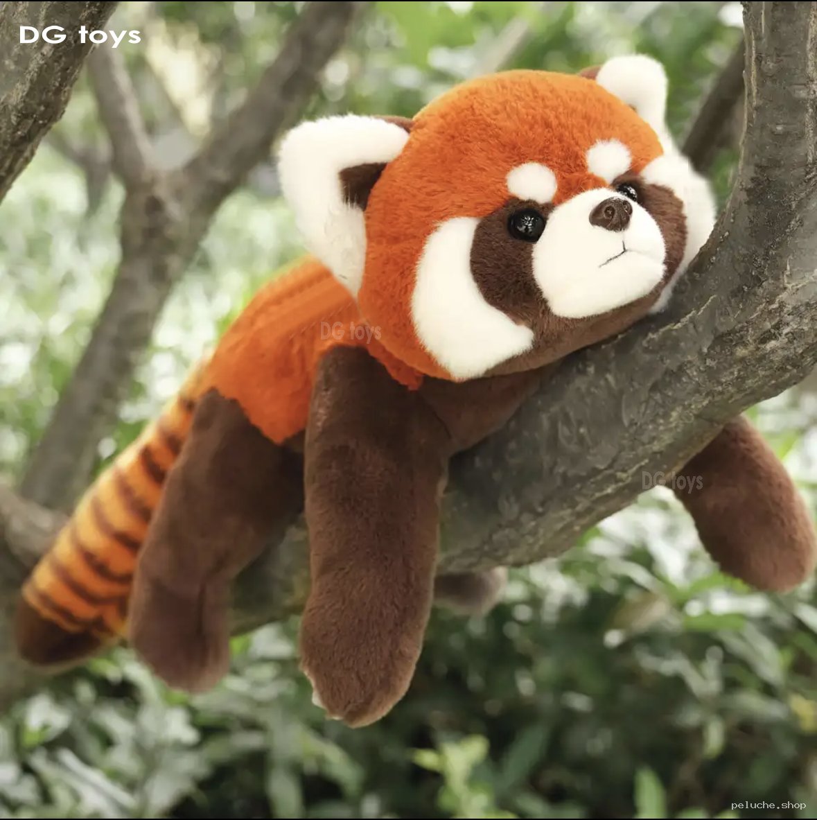 Peluche Panda Roux Réaliste - Douce et Adorable | DG Toys