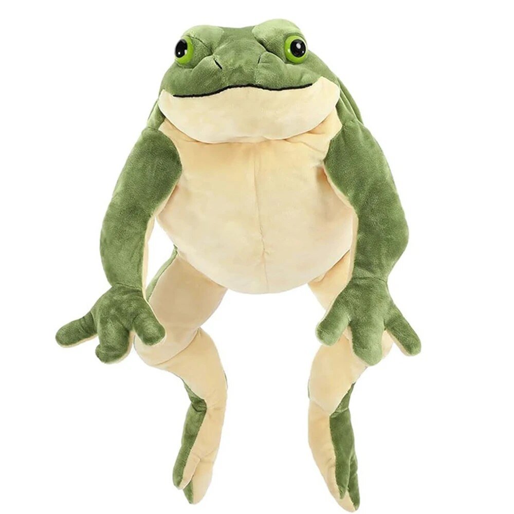 Peluche Grenouille Géante Verte - Douce et Mignonne