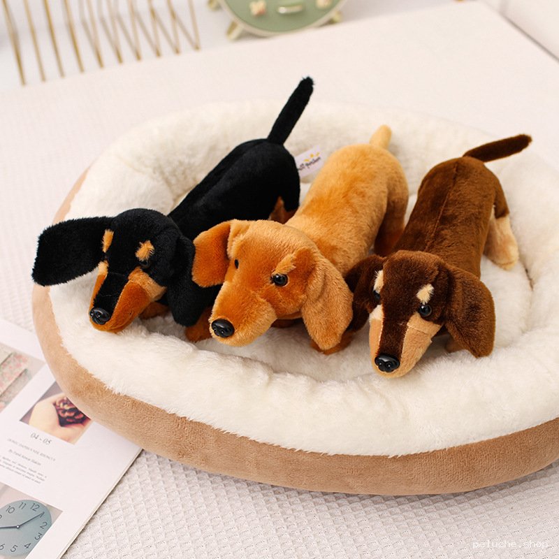 Peluches Teckel Douces et Adorables - Chiens Saucisses Mignons