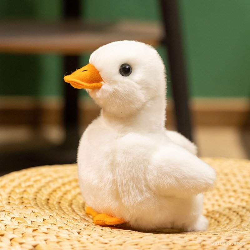 Peluche Canard Blanc Doux et Adorable pour Enfants et Bébés