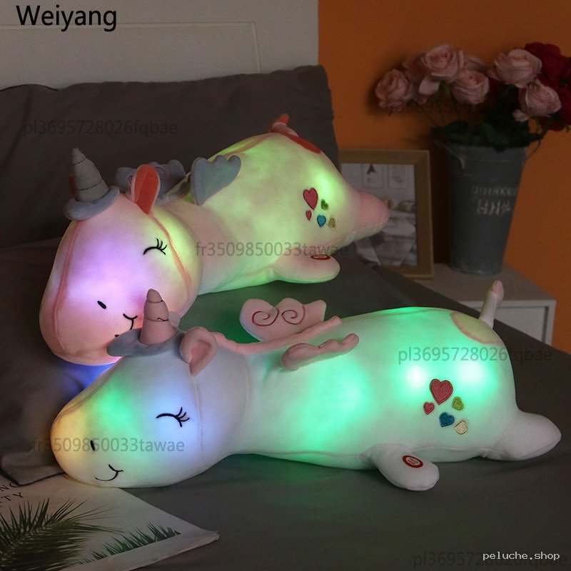 Peluche Licorne Lumineuse LED | Doudou Doux & Magique