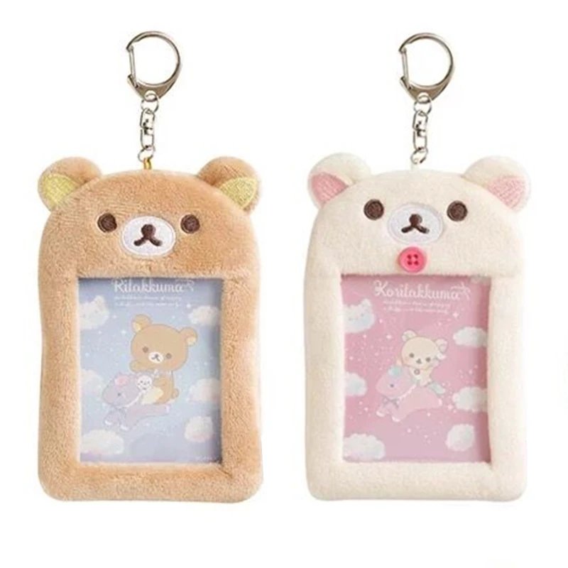 Porte-carte peluche Rilakkuma Korilakkuma Kawaii - Porte-clés