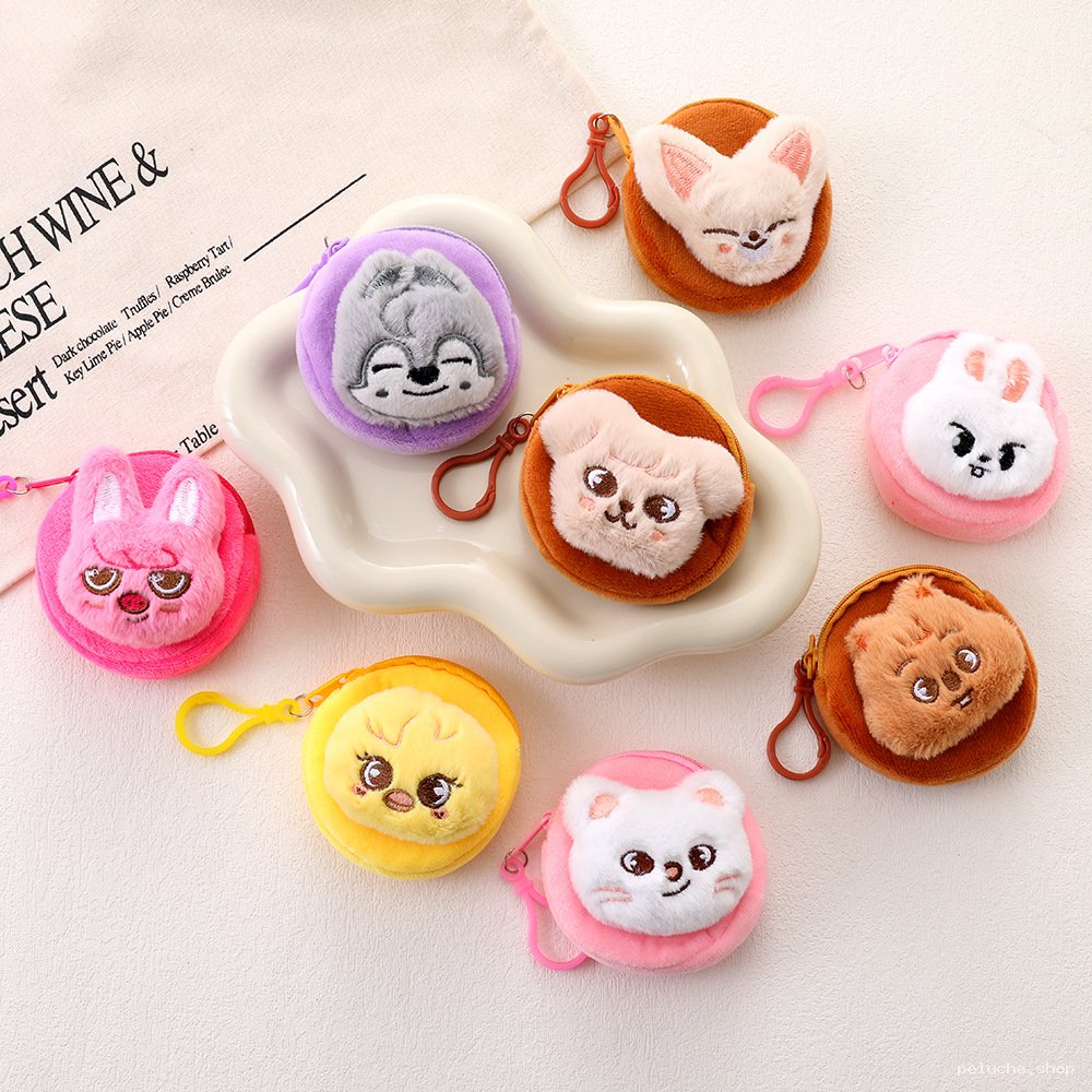 Adorables mini porte-monnaie en peluche | Collection mignonne
