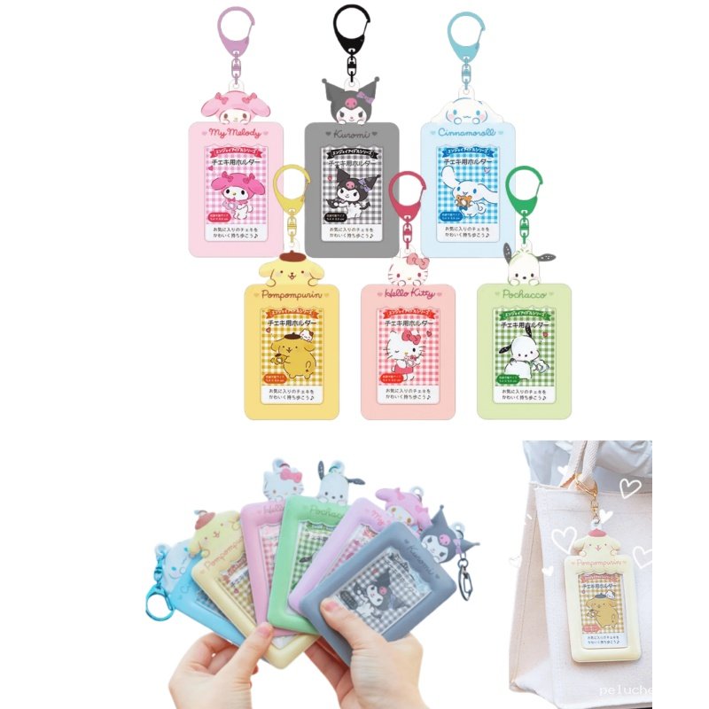 Porte-cartes Sanrio kawaii - My Melody, Kuromi, Hello Kitty