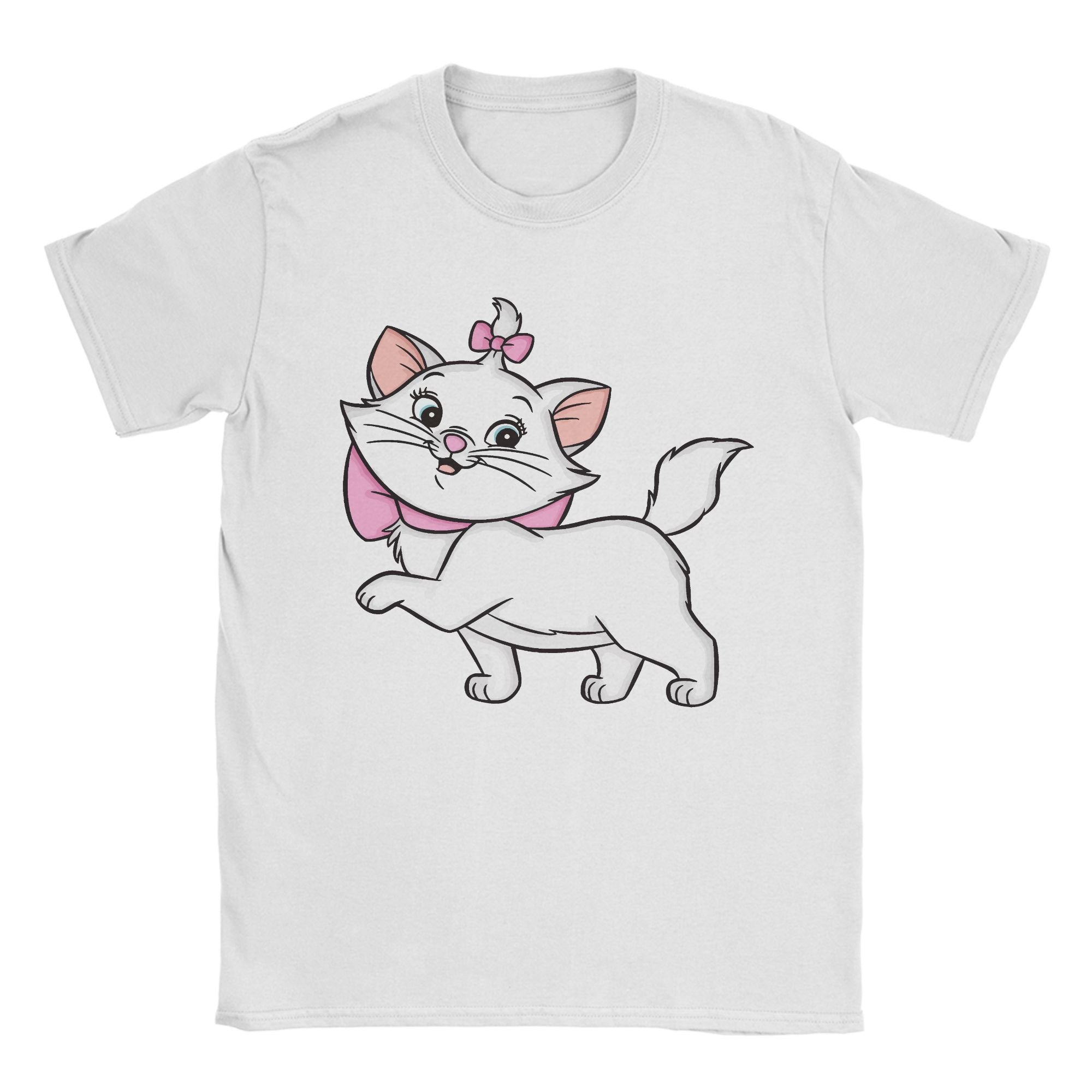 T-shirt Marie Les Aristochats Disney - Chat Adorable Blanc