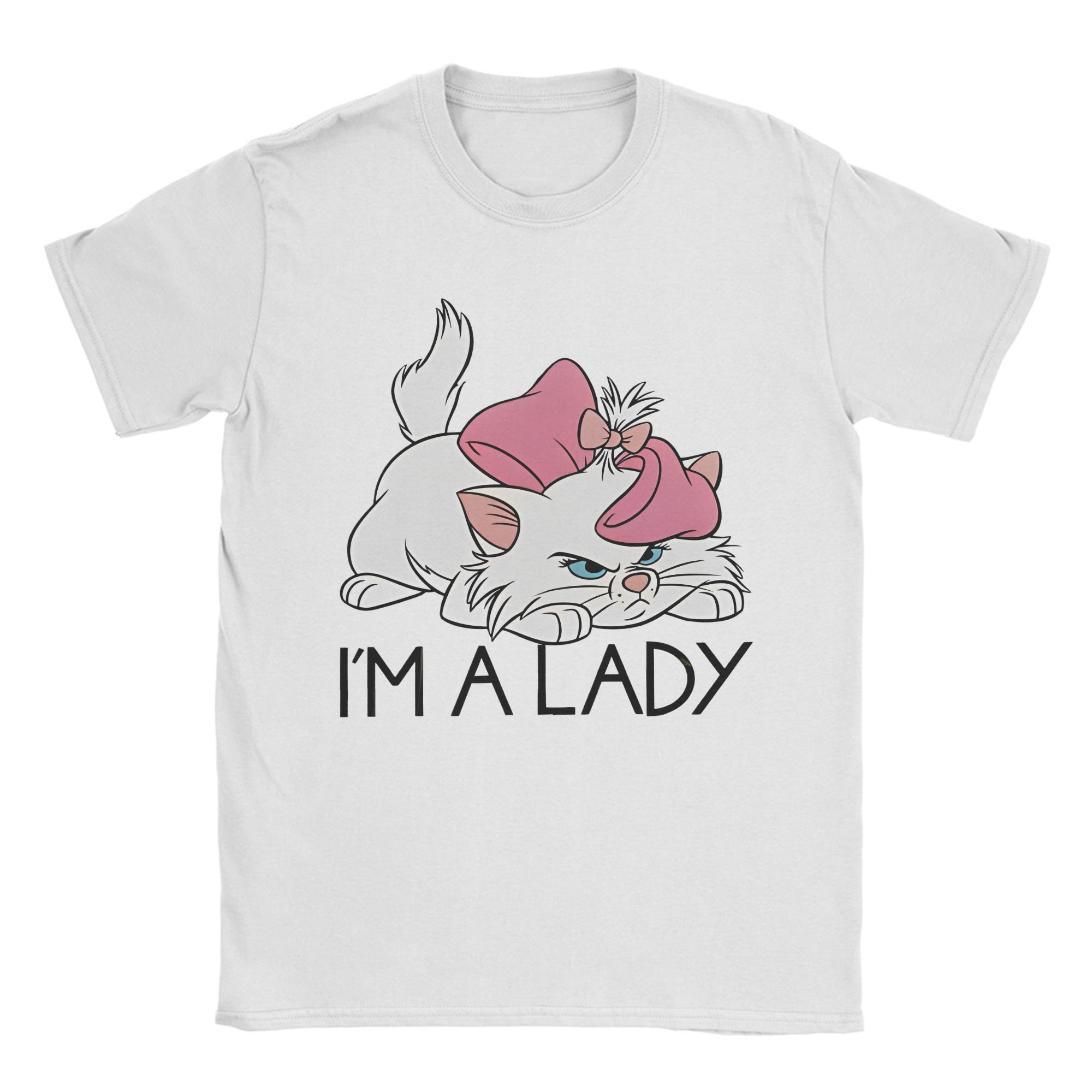 T-shirt Marie Les Aristochats "I'M A LADY" - Chat Grincheux