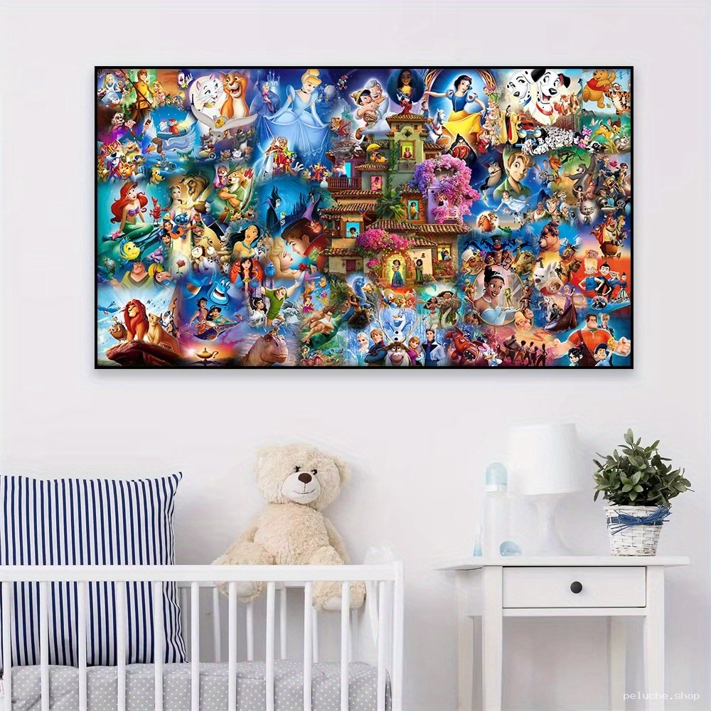 Tableau Mural Disney Personnages - Décoration Chambre Enfant
