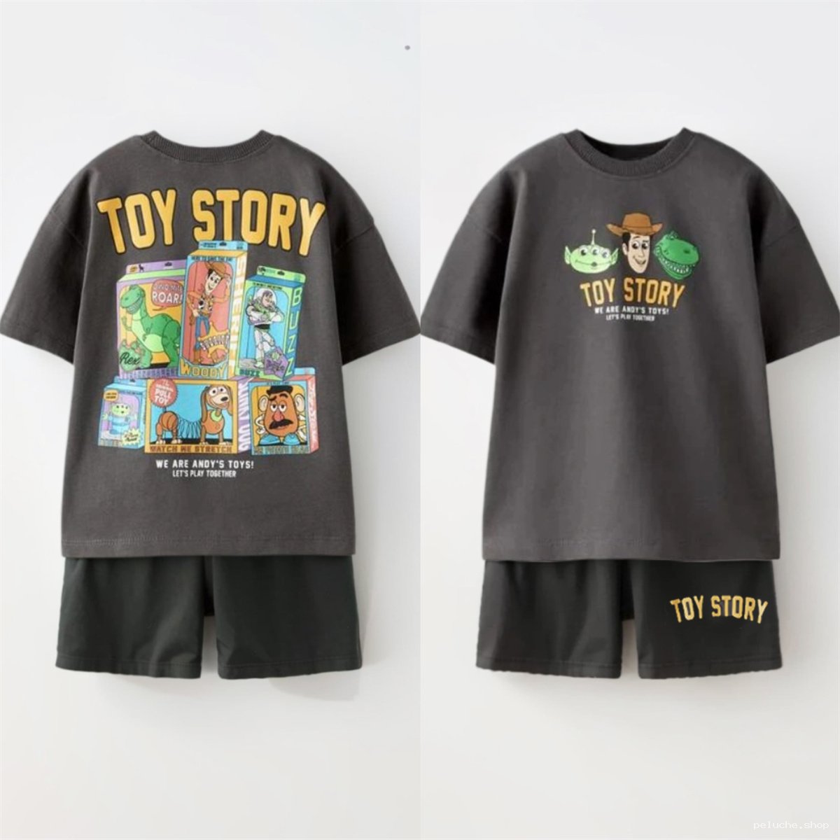 Ensemble T-shirt & Short Enfant Toy Story – Collection Garçon