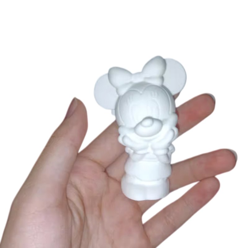 Figurine Minnie Mouse Blanche à Peindre - DIY Loisirs Créatifs