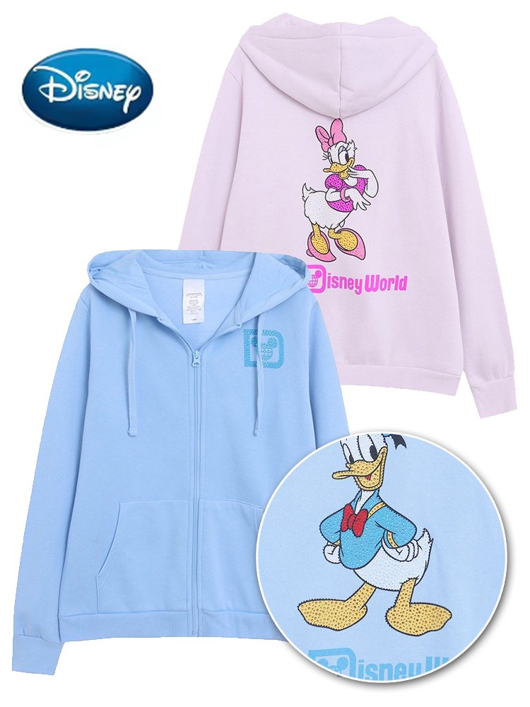 Sweats à capuche zippés Disney Donald et Daisy Duck