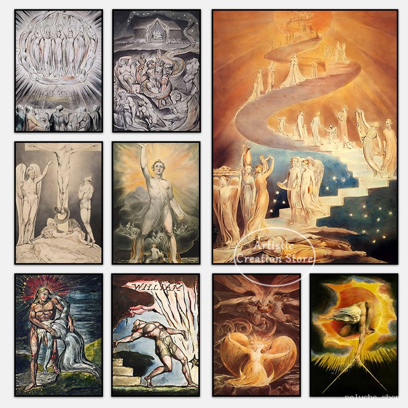 Tableaux William Blake - Œuvres Mystiques & Bibliques