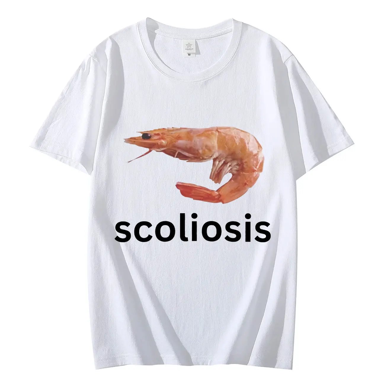 T-shirt Humour Crevette Scoliosis | Cadeau Drôle et Original