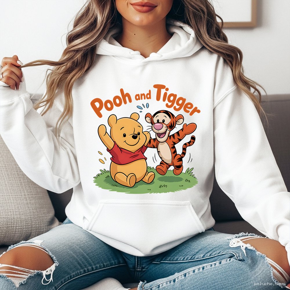 Sweat à Capuche Pooh and Tigger - Confort & Style Disney