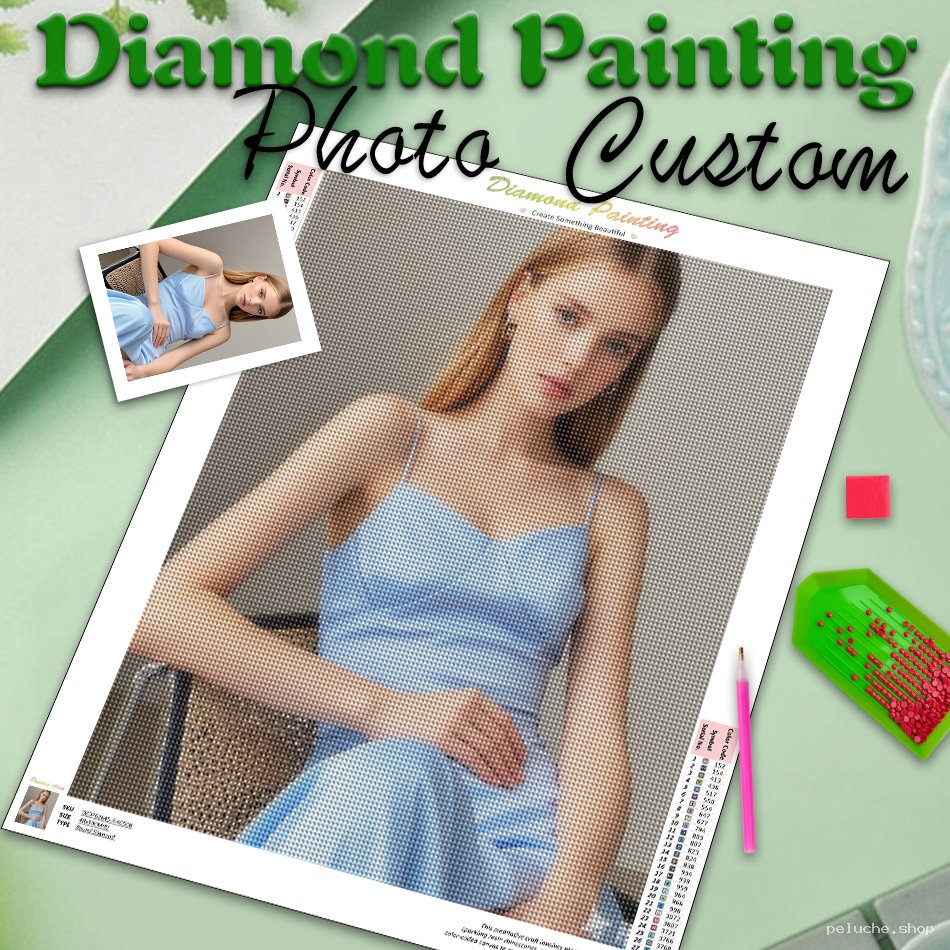 Kit Peinture Diamant Personnalisée - Photo sur Toile DIY