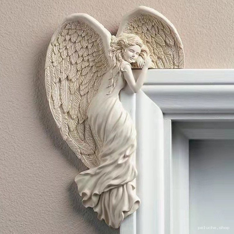 Sculpture Murale Ange Élégant pour Décoration Intérieure