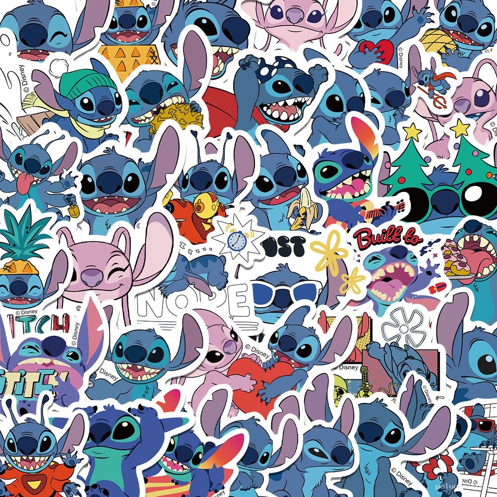 Stickers Disney Stitch & Angel | Lot Adhésifs Mignons Fun