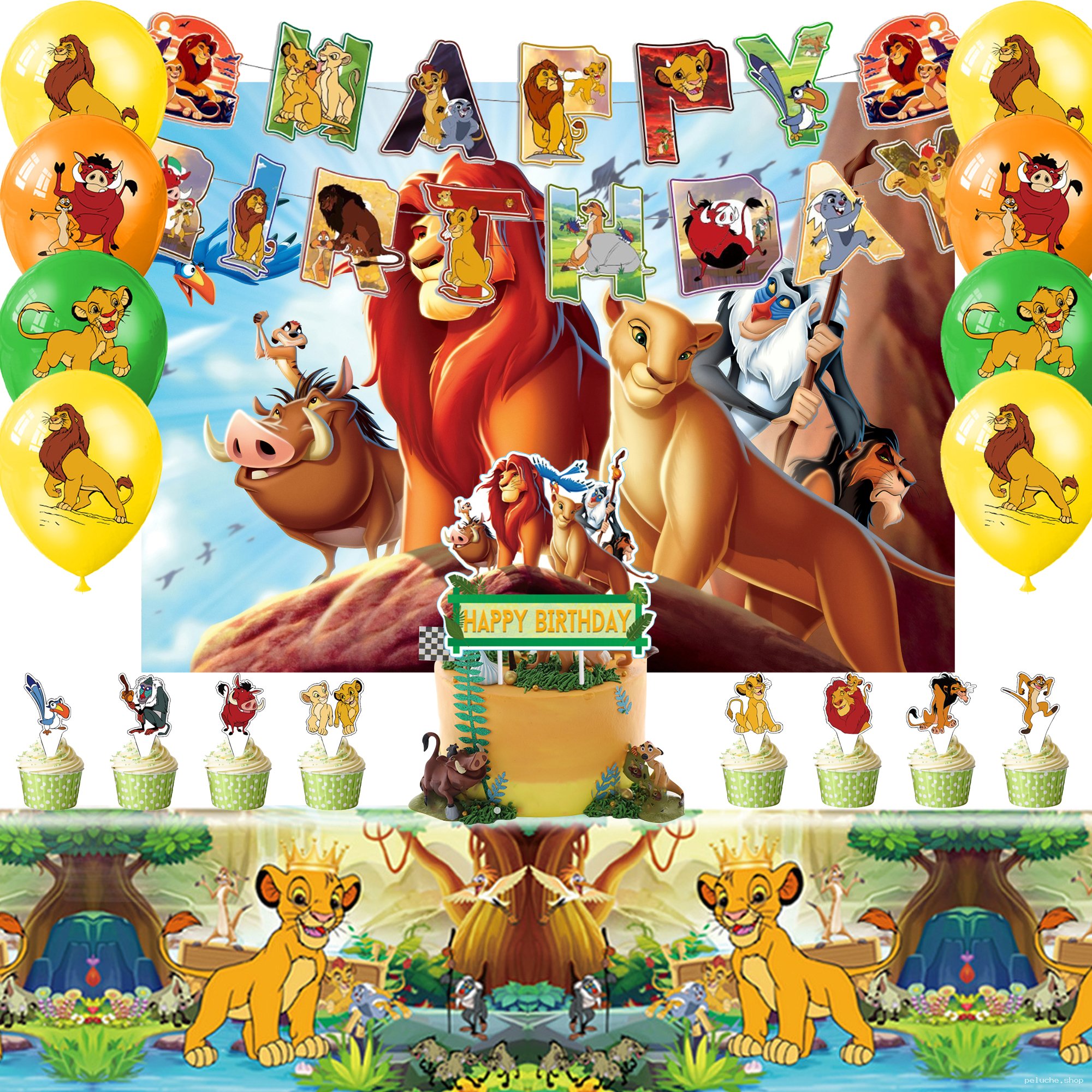 Kit Anniversaire Le Roi Lion – Décoration Fête Enfant Disney