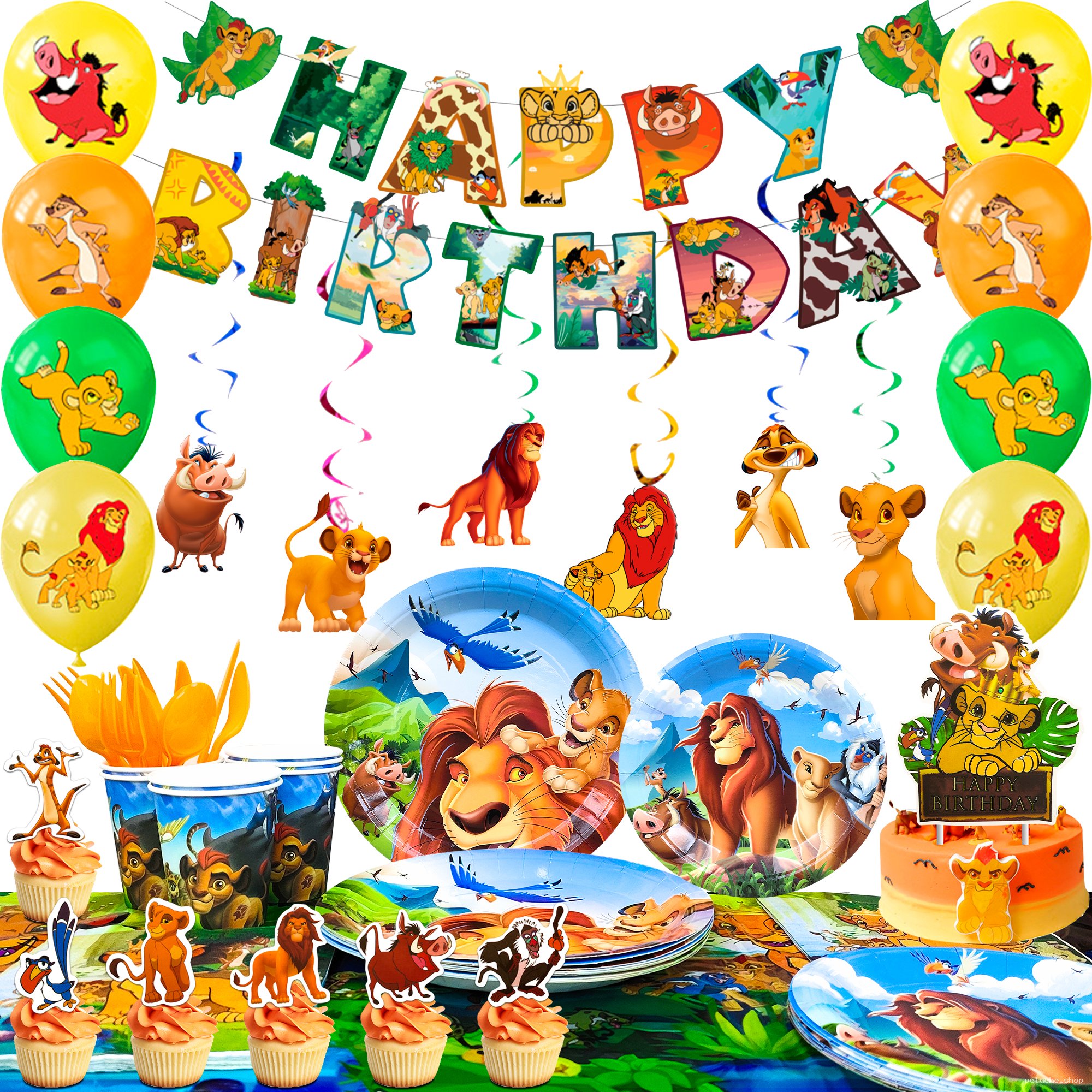 Kit de Décoration Anniversaire Le Roi Lion - Fête Enfants