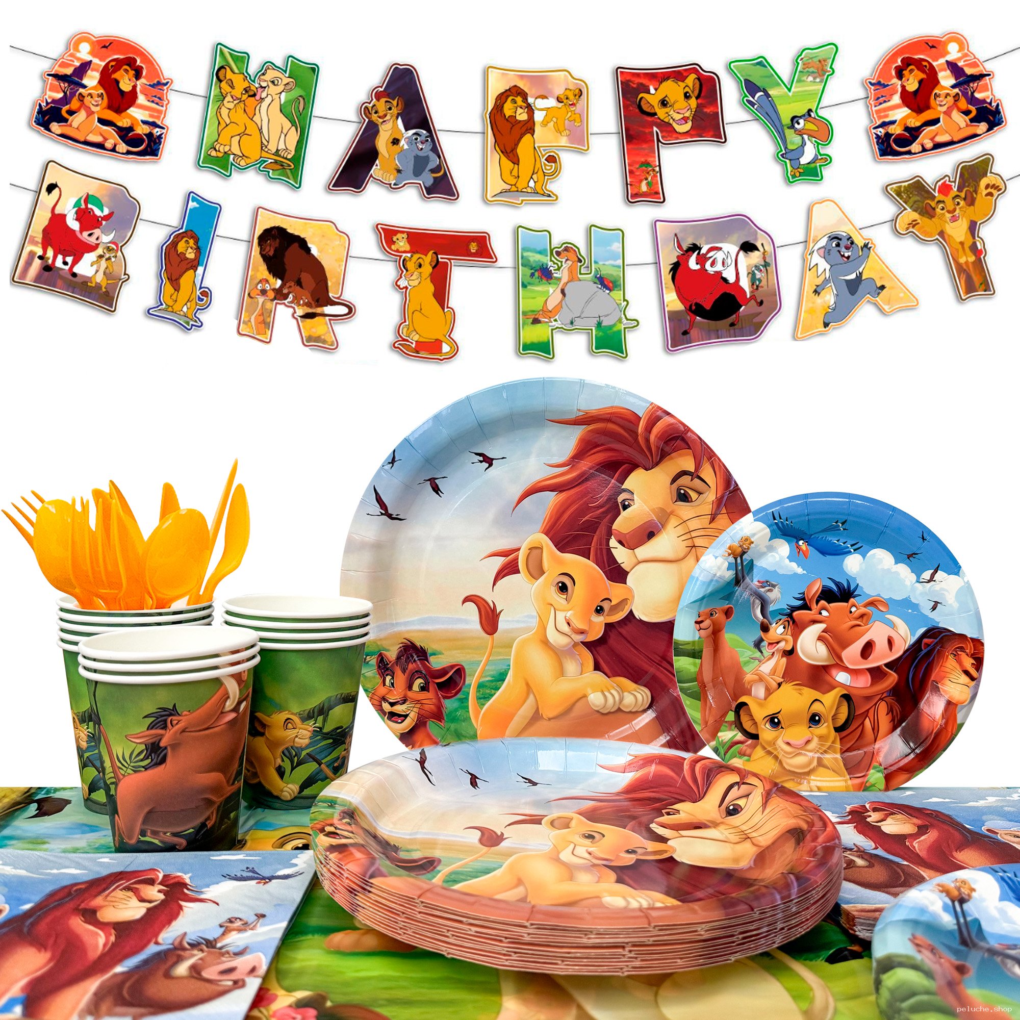 Kit Anniversaire Le Roi Lion – Décoration Fête Complète