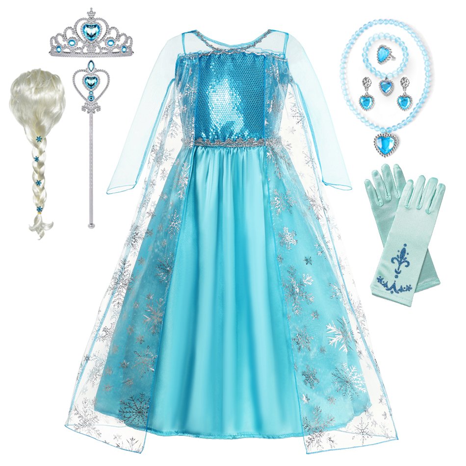 Déguisement Princesse Elsa Luxe Enfant - Robe et Accessoires