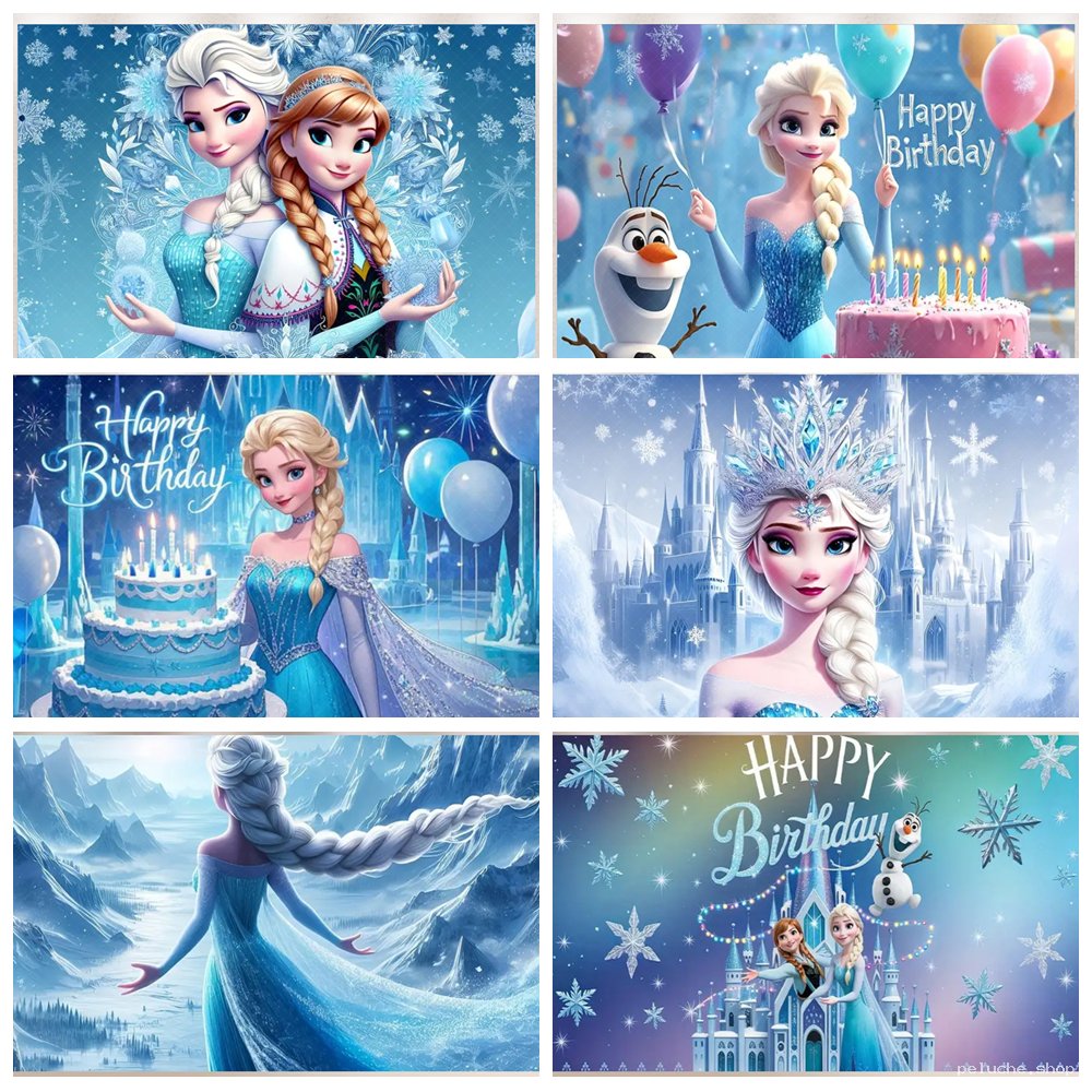 Décorations Fête Anniversaire La Reine des Neiges Elsa Anna