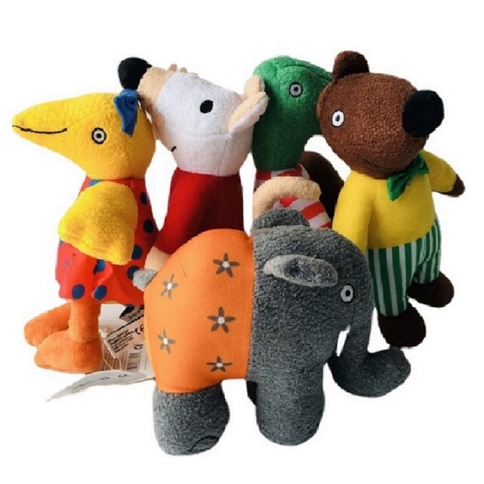 Peluche Enfant - Animaux Doux et Colorés pour Bébé