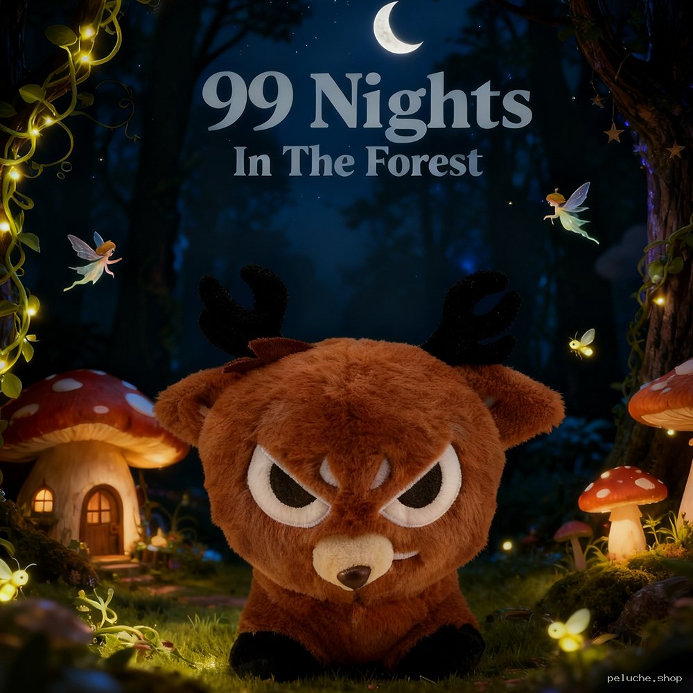 Peluche Cerf Grincheux 99 Nuits Forêt Magique | peluche.shop