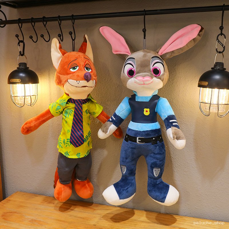 Peluche Zootopie Duo Nick Wilde & Judy Hopps - Disney