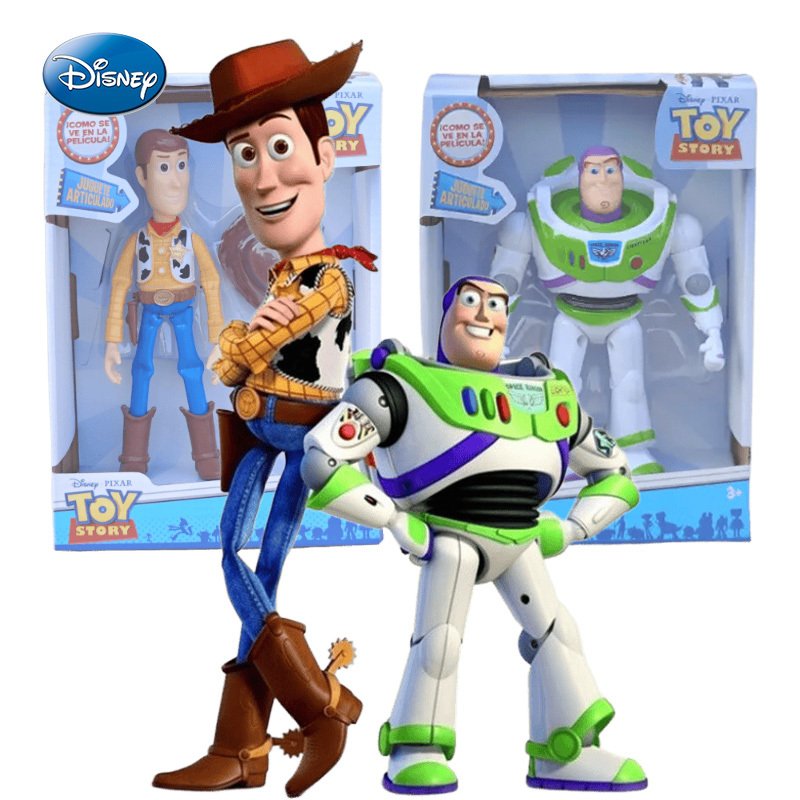 Figurines articulées Woody et Buzz l'Éclair Toy Story