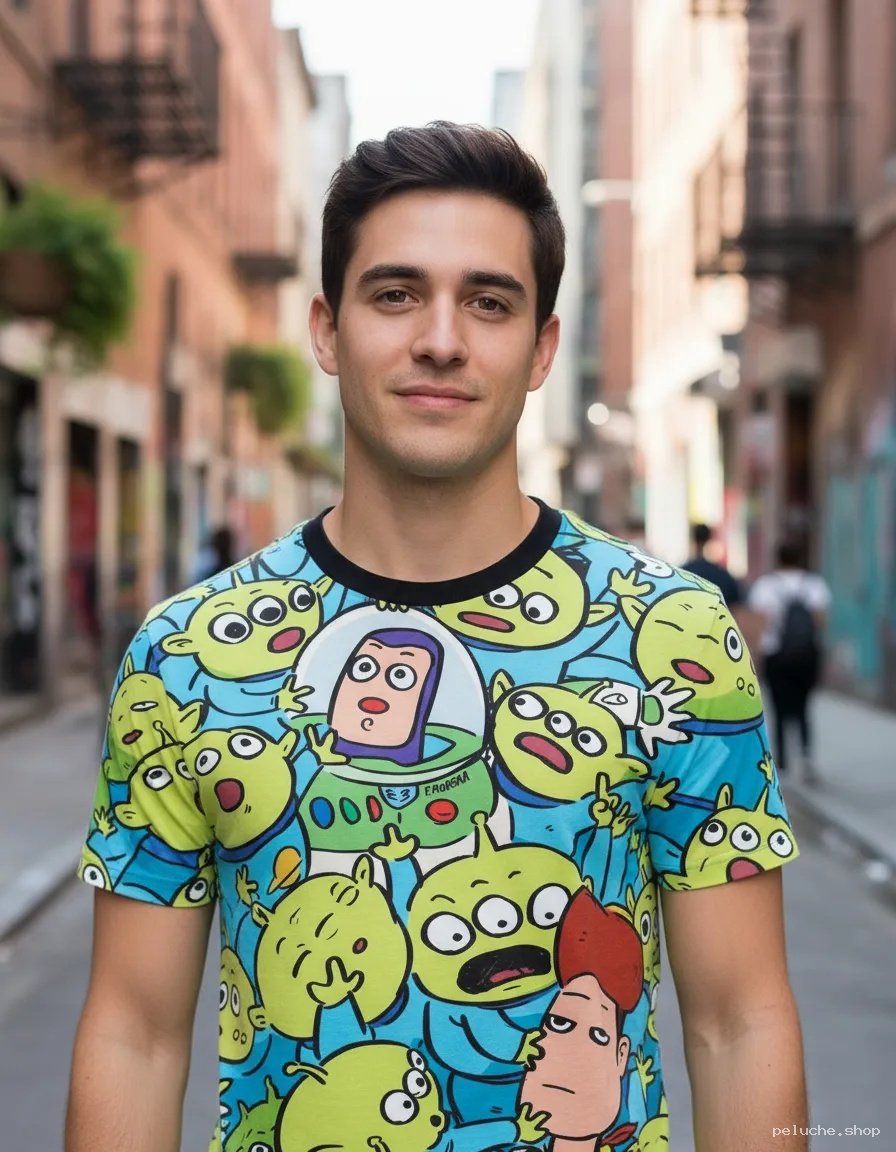T-shirt Toy Story Aliens et Buzz l'Éclair - Ambiance Cartoon