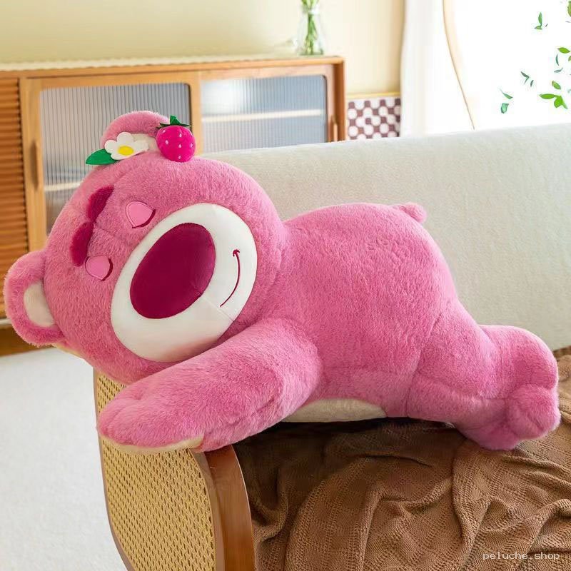 Peluche Lotso Ours Rose Géant - Douceur et Câlins Garantis