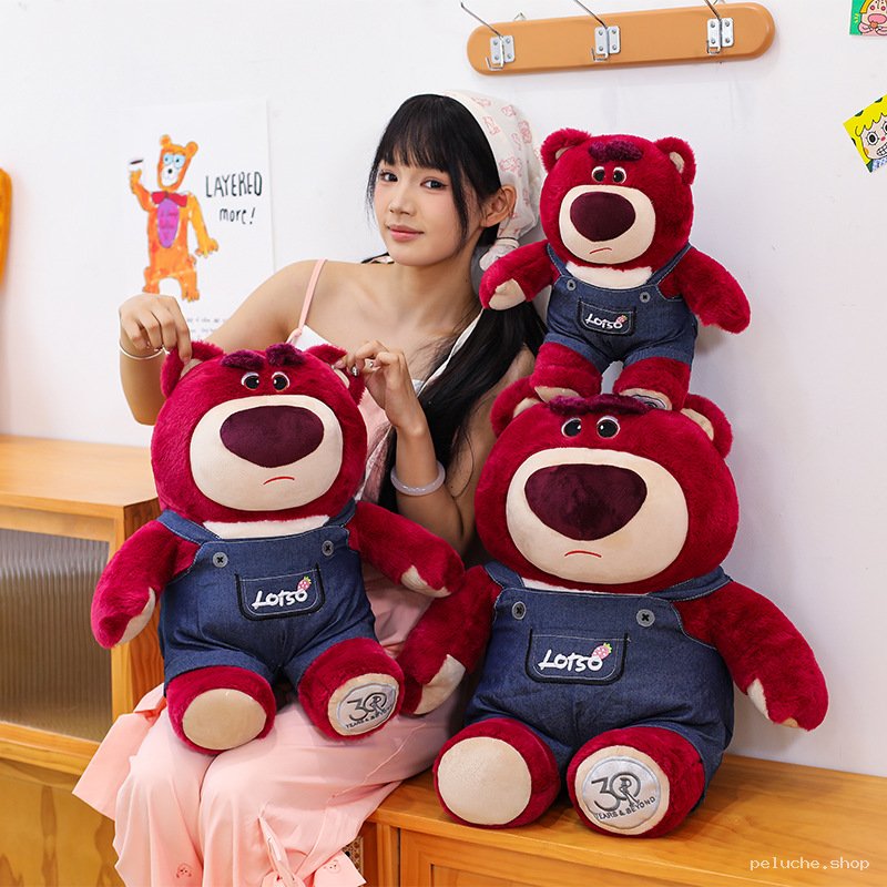 Peluche Lotso Toy Story avec Combinaison Jean - Douce