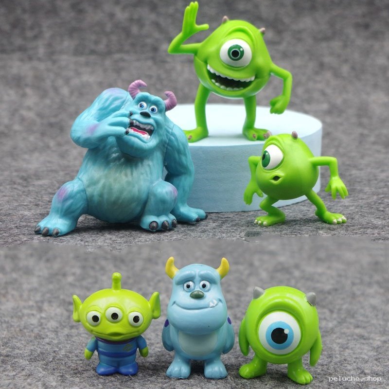 Collection Figurines Pixar: Sully, Mike Wazowski & Alien