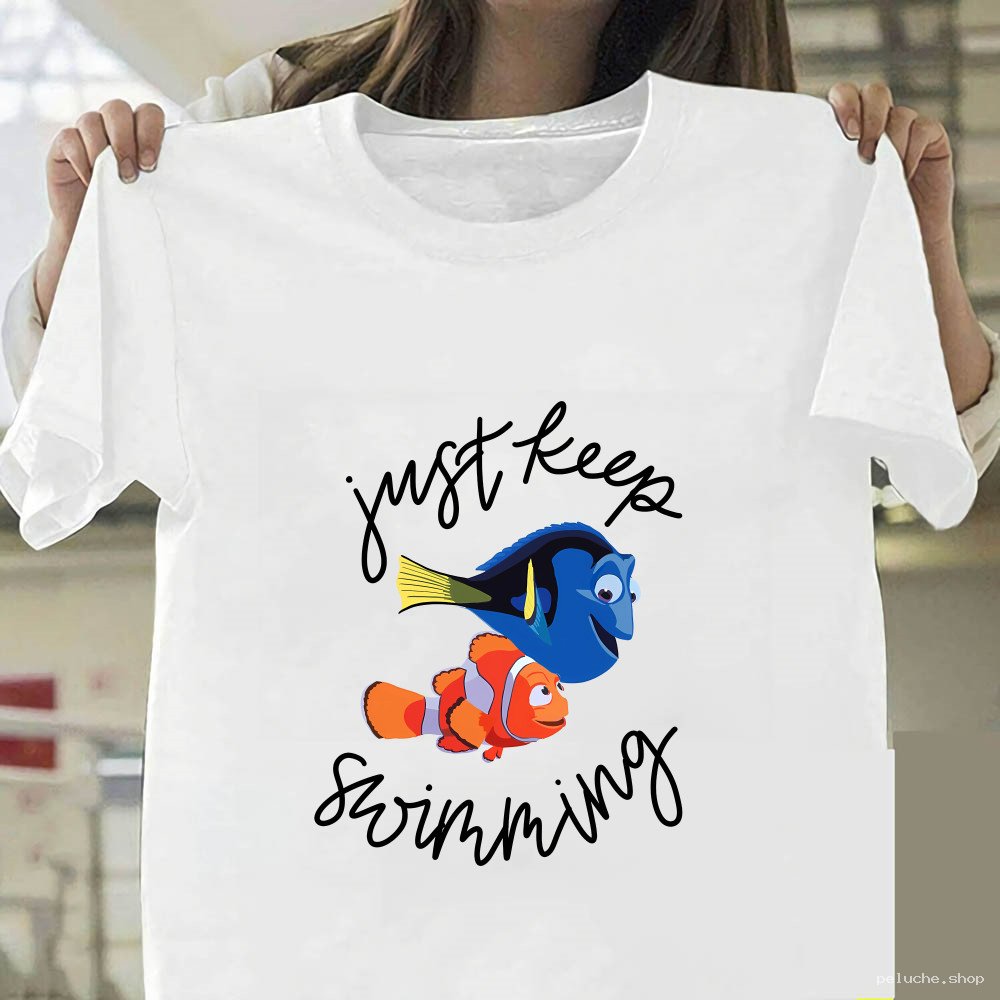 T-shirt Dory Nemo "Just Keep Swimming" - Motivation Disney