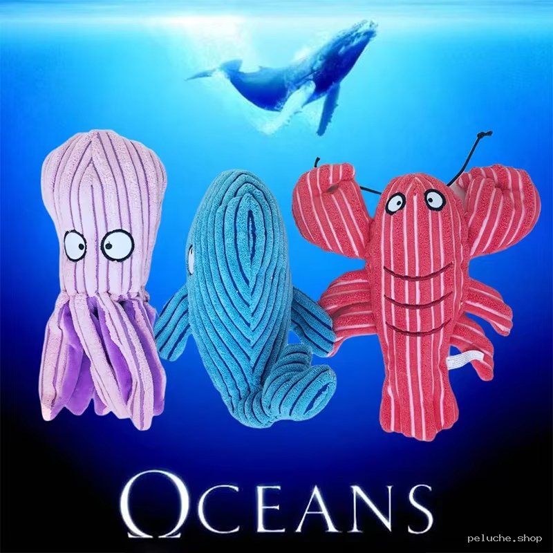 Peluche Animaux Marins Océans | Pieuvre Baleine Homard Doux