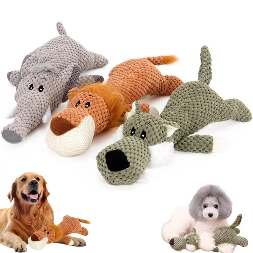 Jouets Doux Animaux pour Chiens | Peluches Résistantes