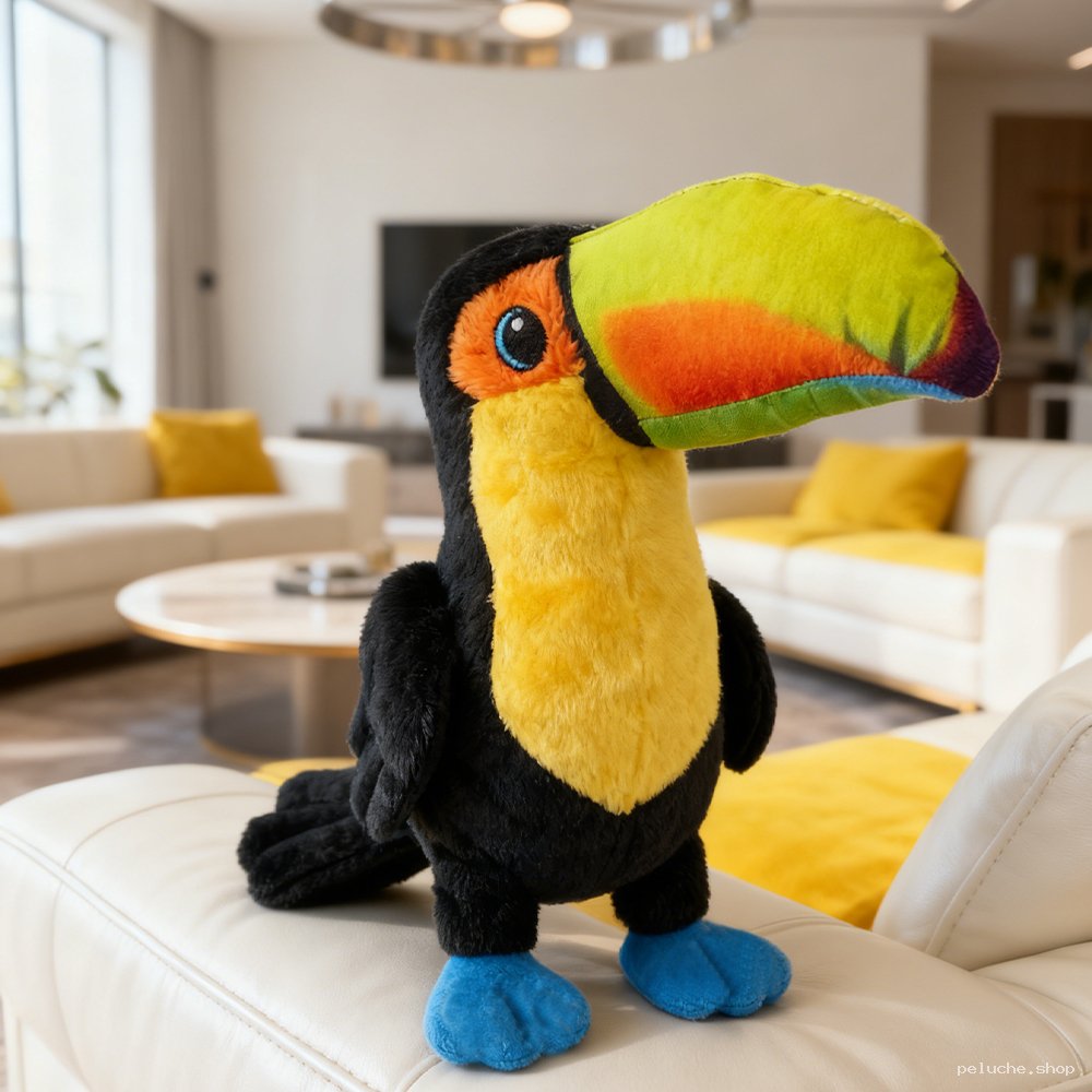 Adoptez la Peluche Toucan Arc-en-ciel - Jouet Doux et Unique