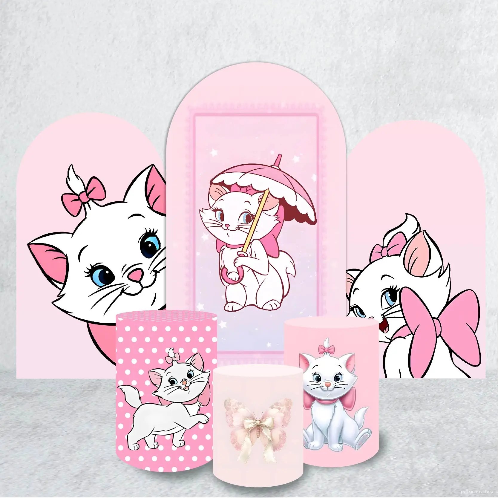 Décoration Anniversaire Marie Aristochats | Kit Thème Rose