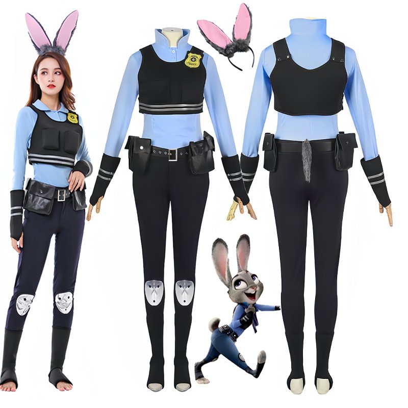 Costume Cosplay Judy Hopps Zootopie | Déguisement Lapin Policier
