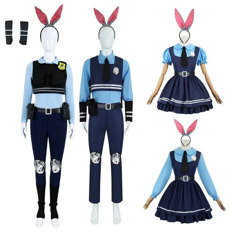 Costumes Zootopie Judy Hopps Policière Lapin & Officier