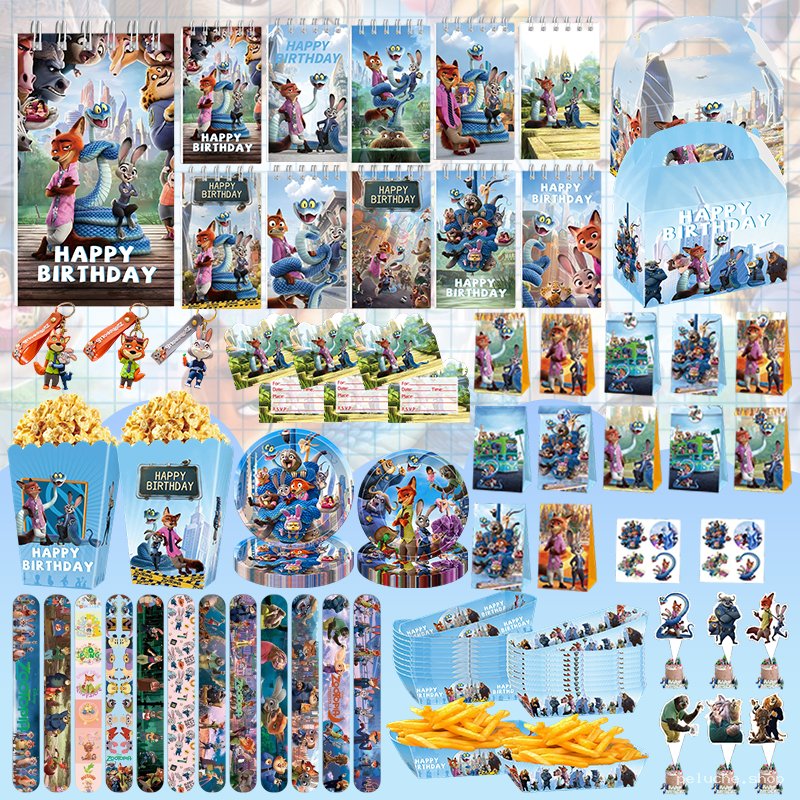 Décorations de Fête Zootopia | Kit Anniversaire Complet