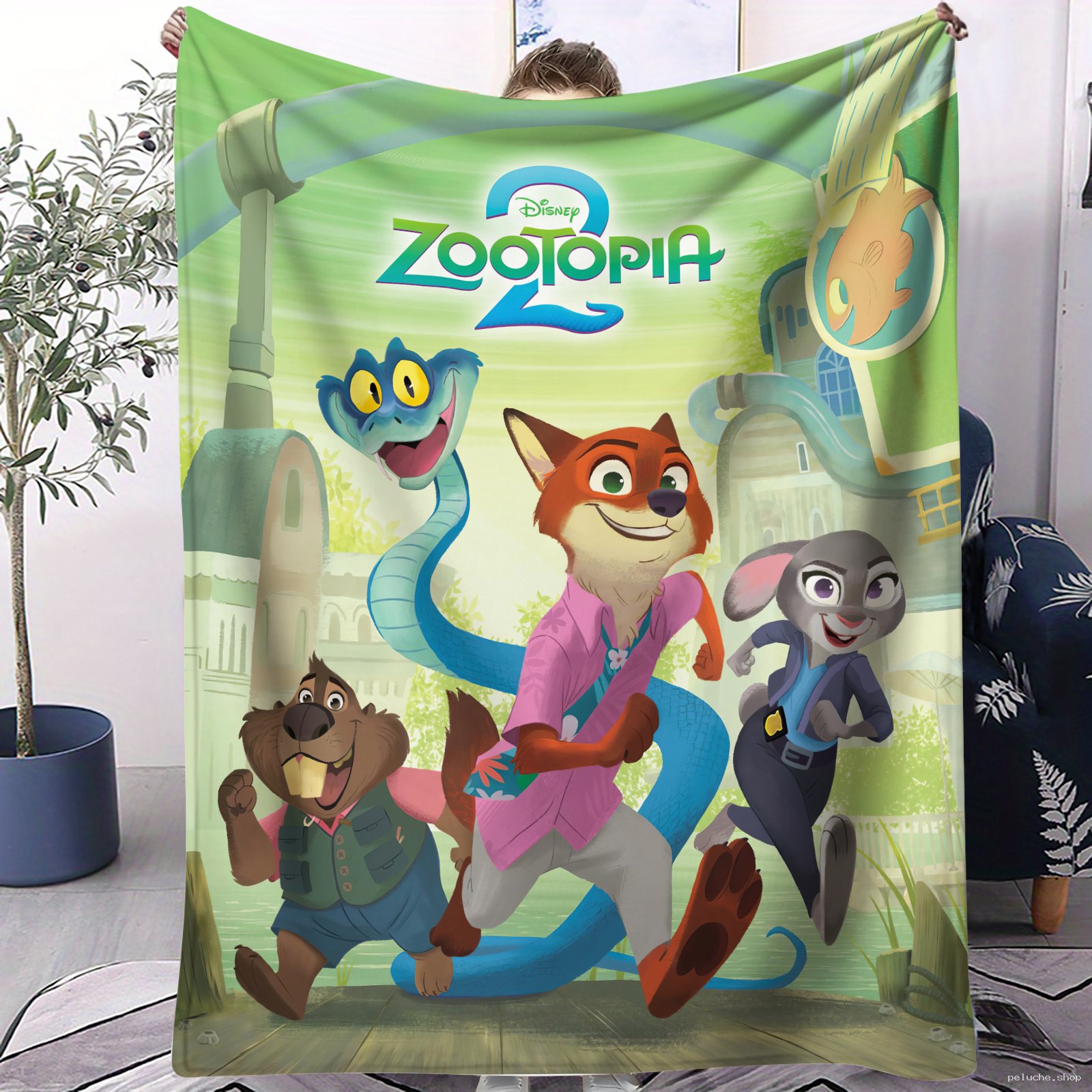 Plaid Polaire Zootopia 2 Disney - Aventure & Confort Enfants