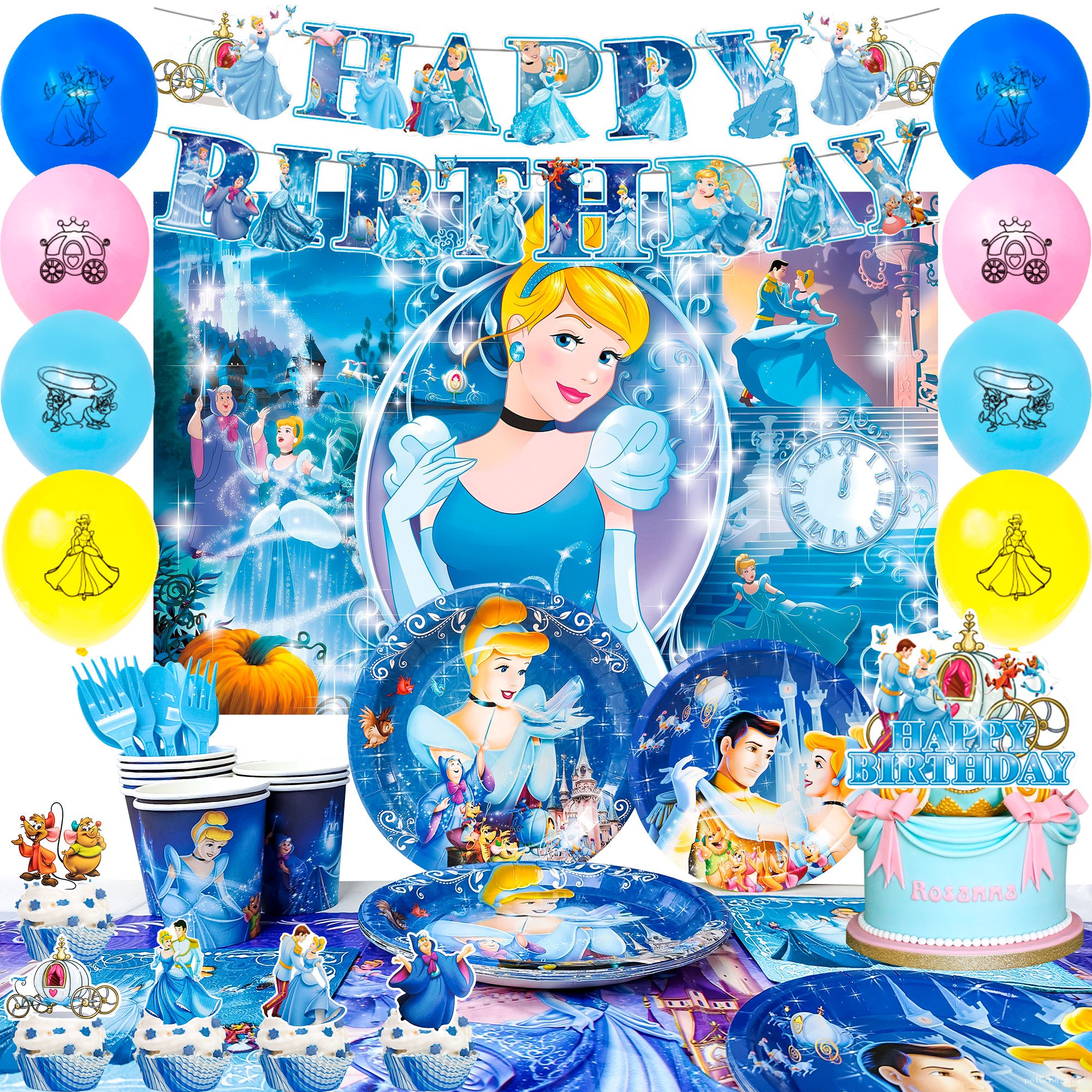 Décoration Anniversaire Cendrillon - Fête Magique Princesse