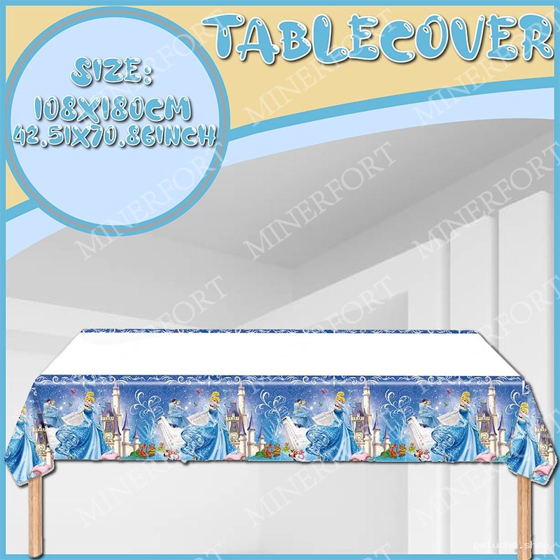 Nappe Cendrillon Disney Fête Anniversaire 108x180cm