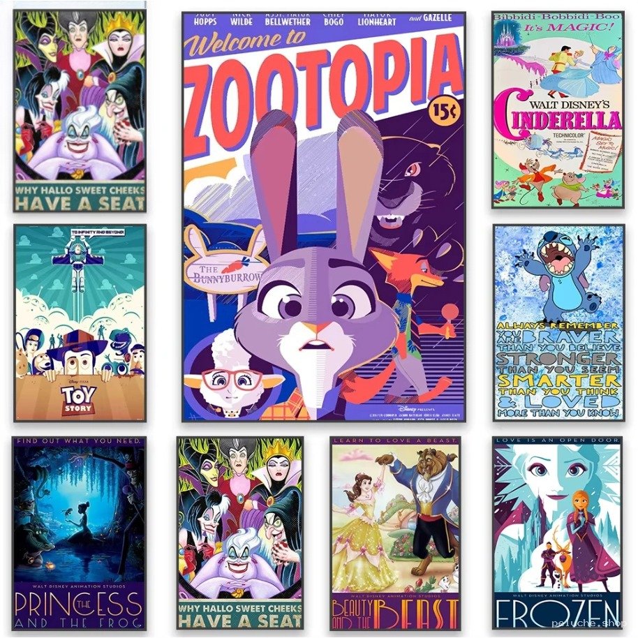 Collection d'affiches Disney - Films cultes et décoration