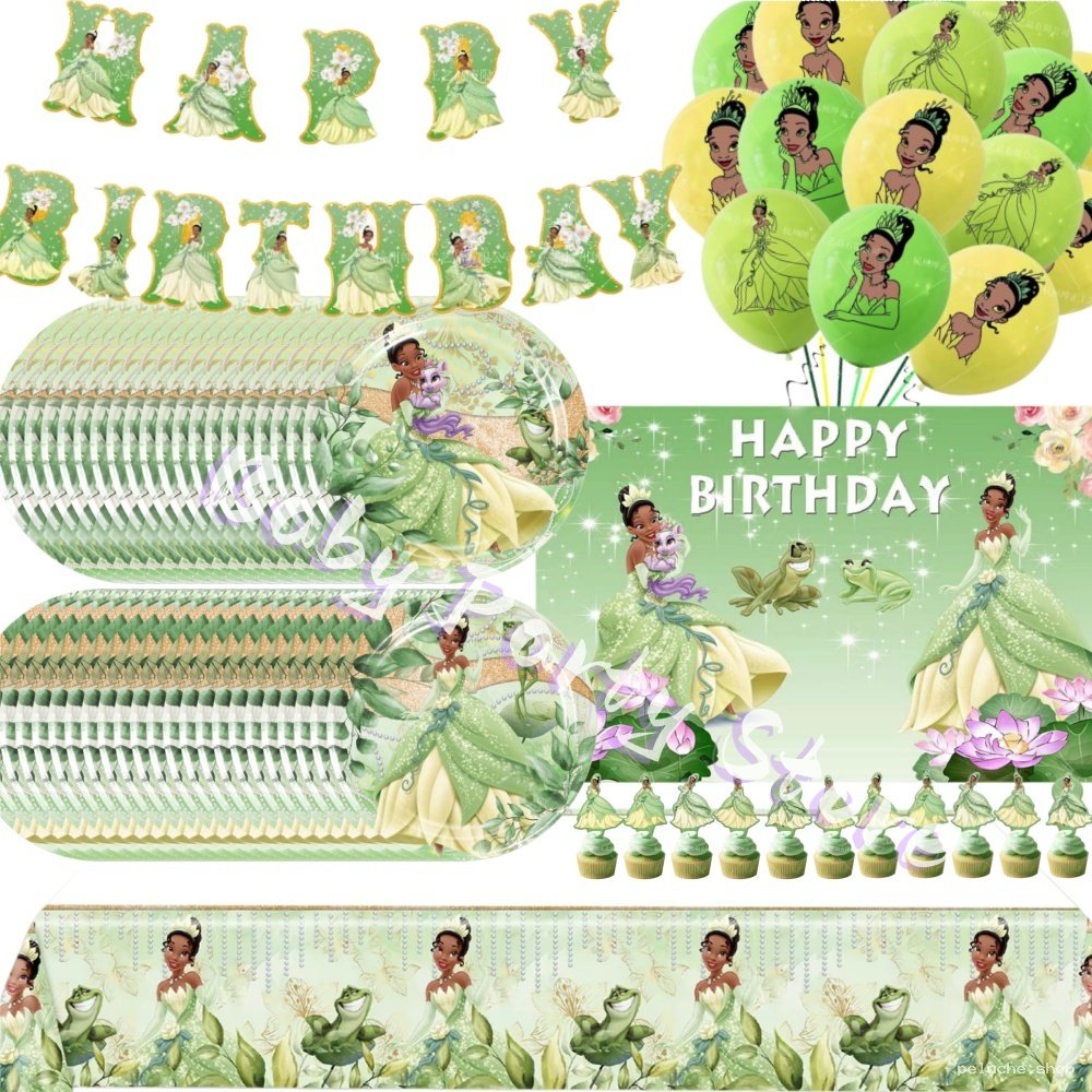 Kit Déco Anniversaire Princesse Tiana La Grenouille Fête