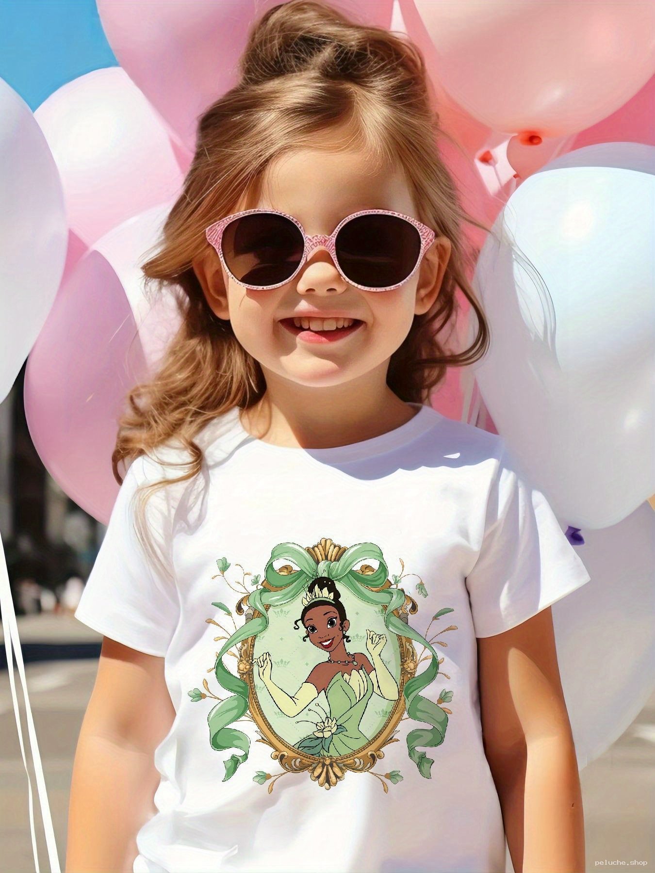 T-shirt Enfant Princesse Tiana Disney | Vêtement Fille