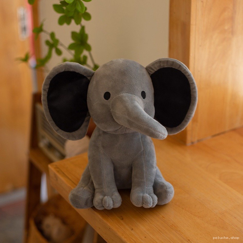 Peluche Éléphant Grise Mignonne et Douce - Cadeau Enfant