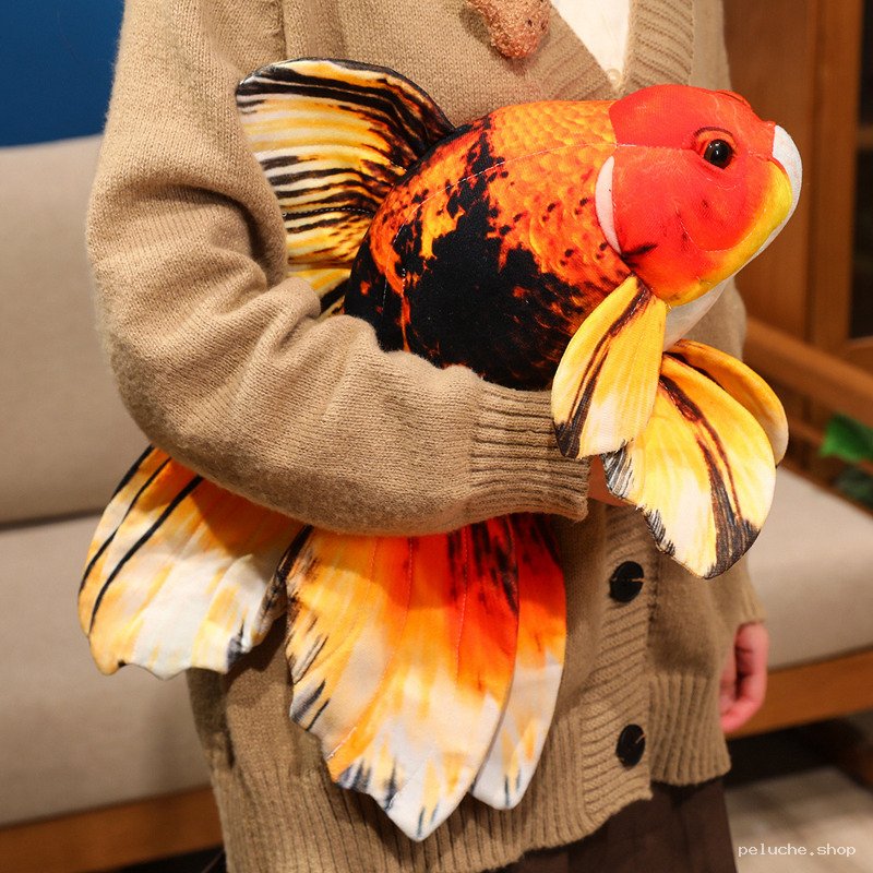 Peluche Poisson Rouge Géant Réaliste | Douceur Aquatique