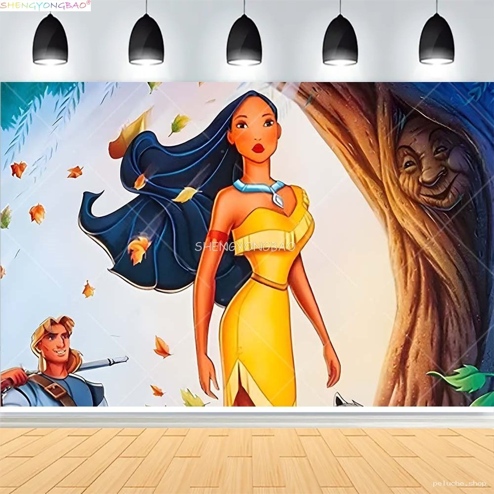 Décoration Murale Pocahontas - John Smith & Grand-Mère Feuillage
